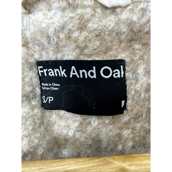 Frank & Oak Woman S Boiled Wool Blend Jacket Cardigan - Picture 5 of 7